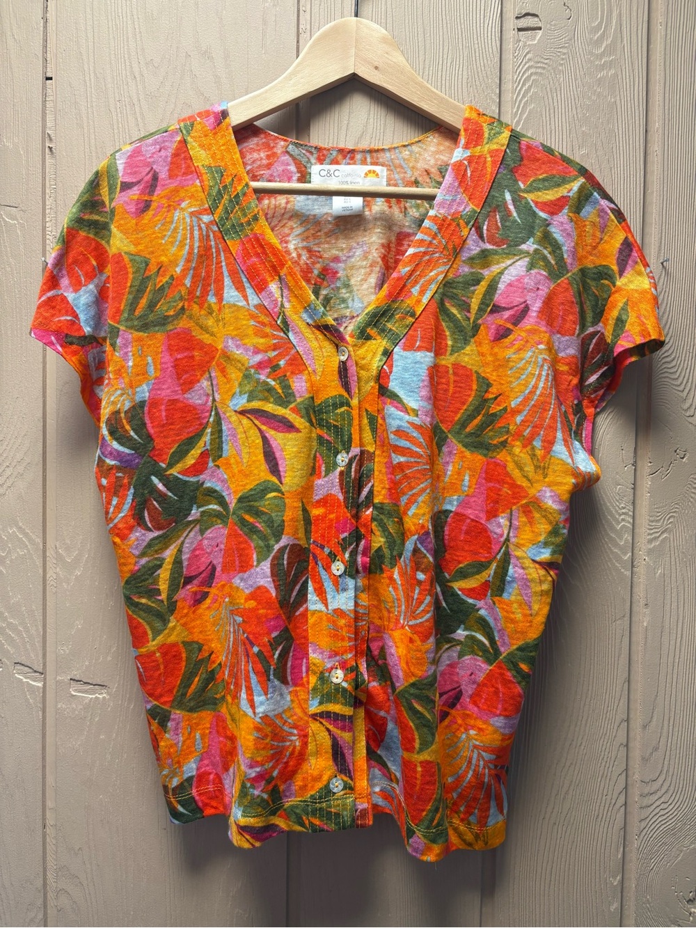 C&C California Linen Top